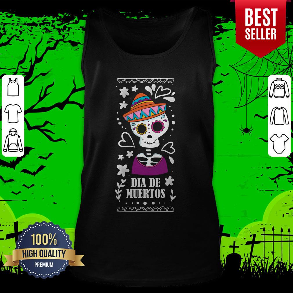 Sugar Skull Day Of The Dead Dia De Muertos Shirt - Image 5