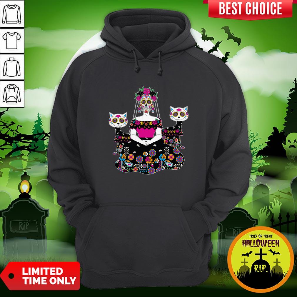 Sugar Skull Day Of The Dead Mexico Skeleton Shirt - Image 5
