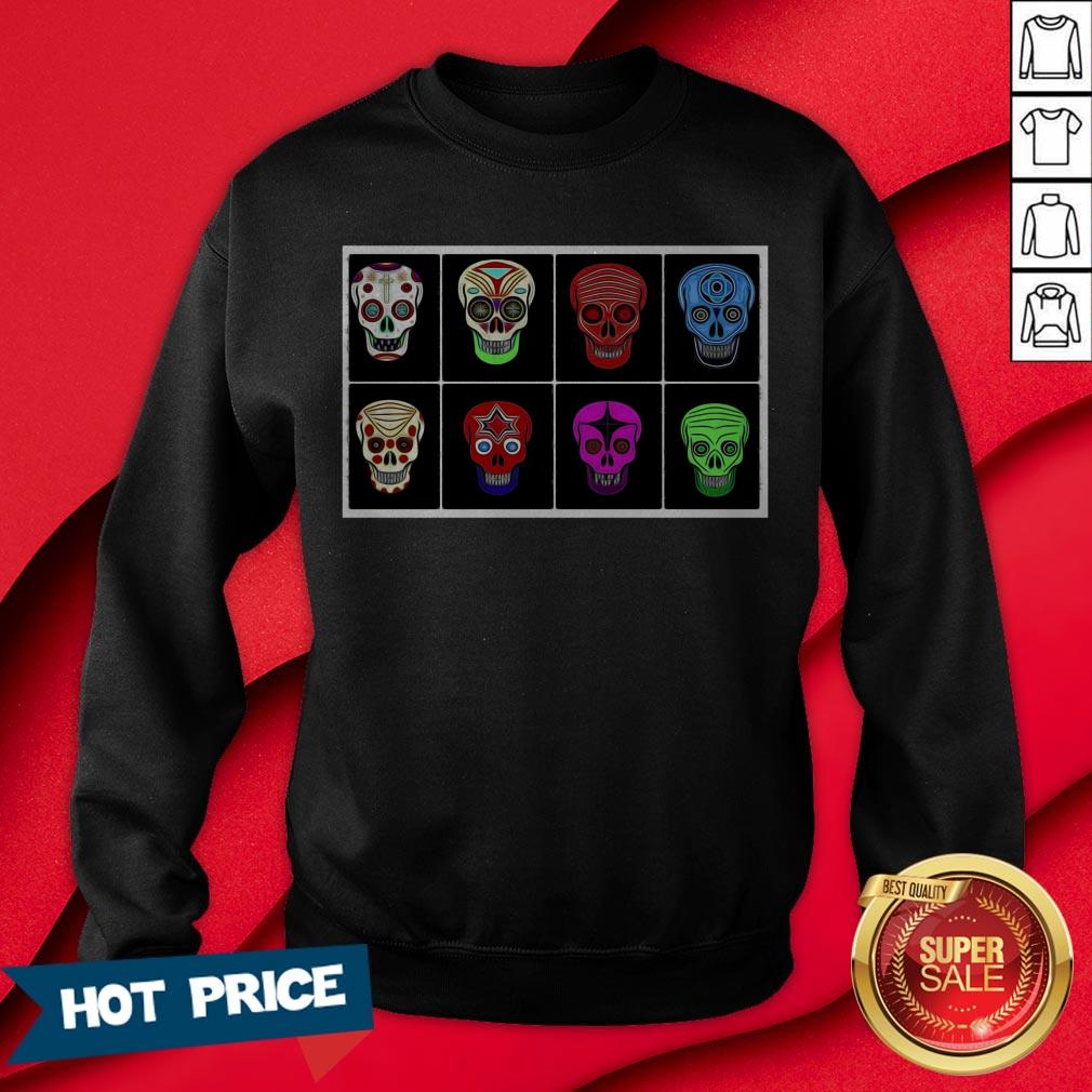 Sugar Skull Day Of The Dead Muertos Shirt - Image 4