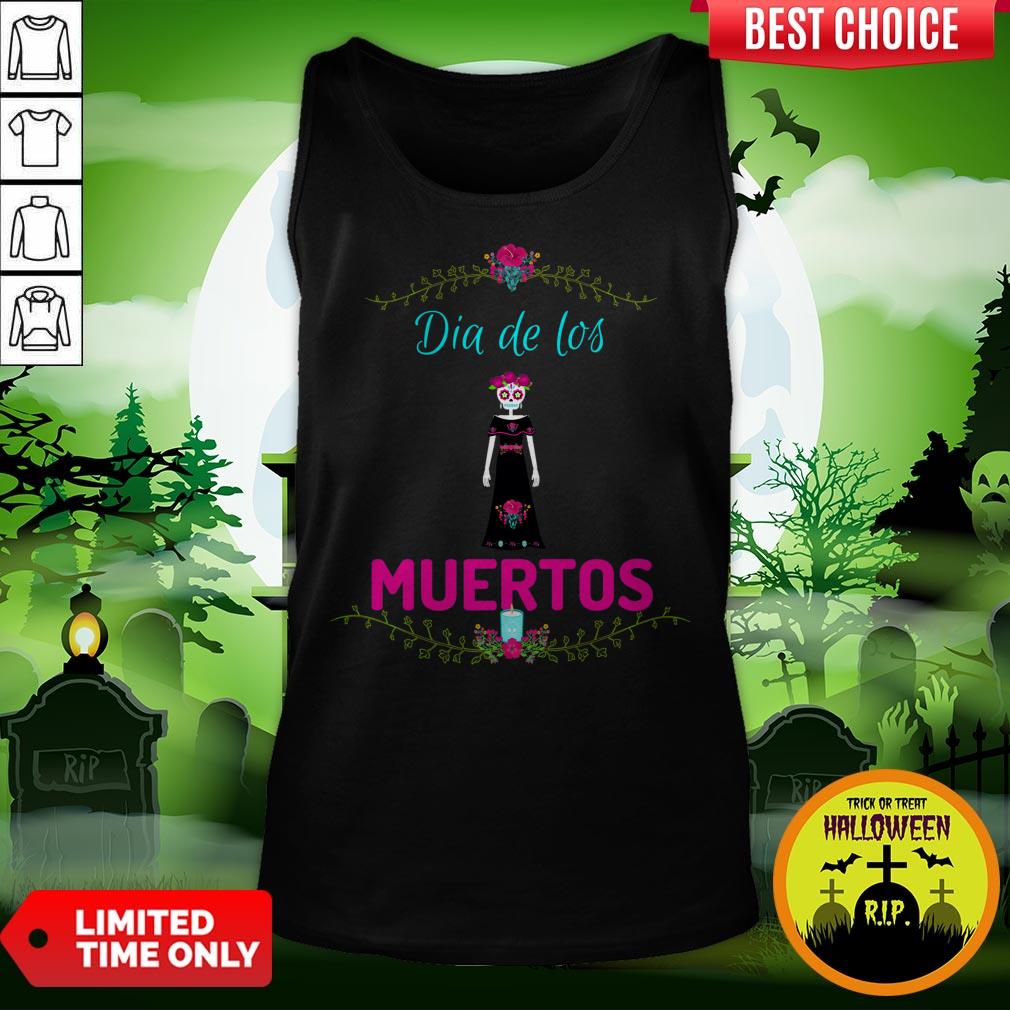 Sugar Skull Dia De Los Muertos Day Of The Dead Shirt - Image 4