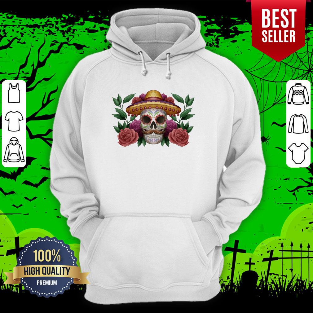 Sugar Skull Dia De Los Muertos Mexican Holiday Shirt - Image 3