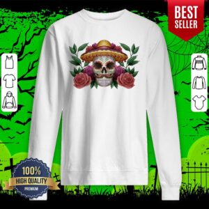 Alternative view of Sugar Skull Dia De Los Muertos Mexican Holiday Shirt