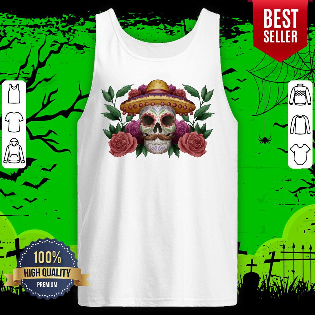 Sugar Skull Dia De Los Muertos Mexican Holiday Shirt - Image 5