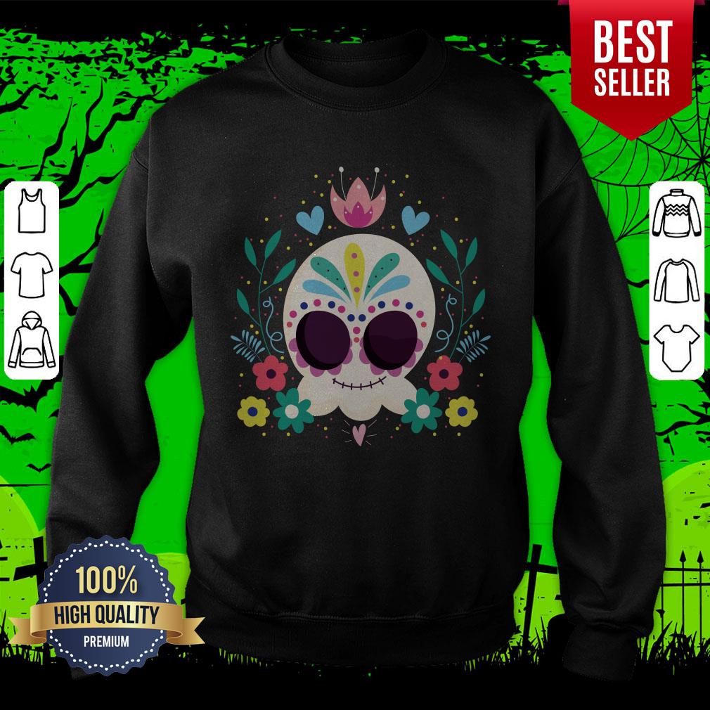Sugar Skull Dia De Muertos Day Of The Dead Shirt - Image 2