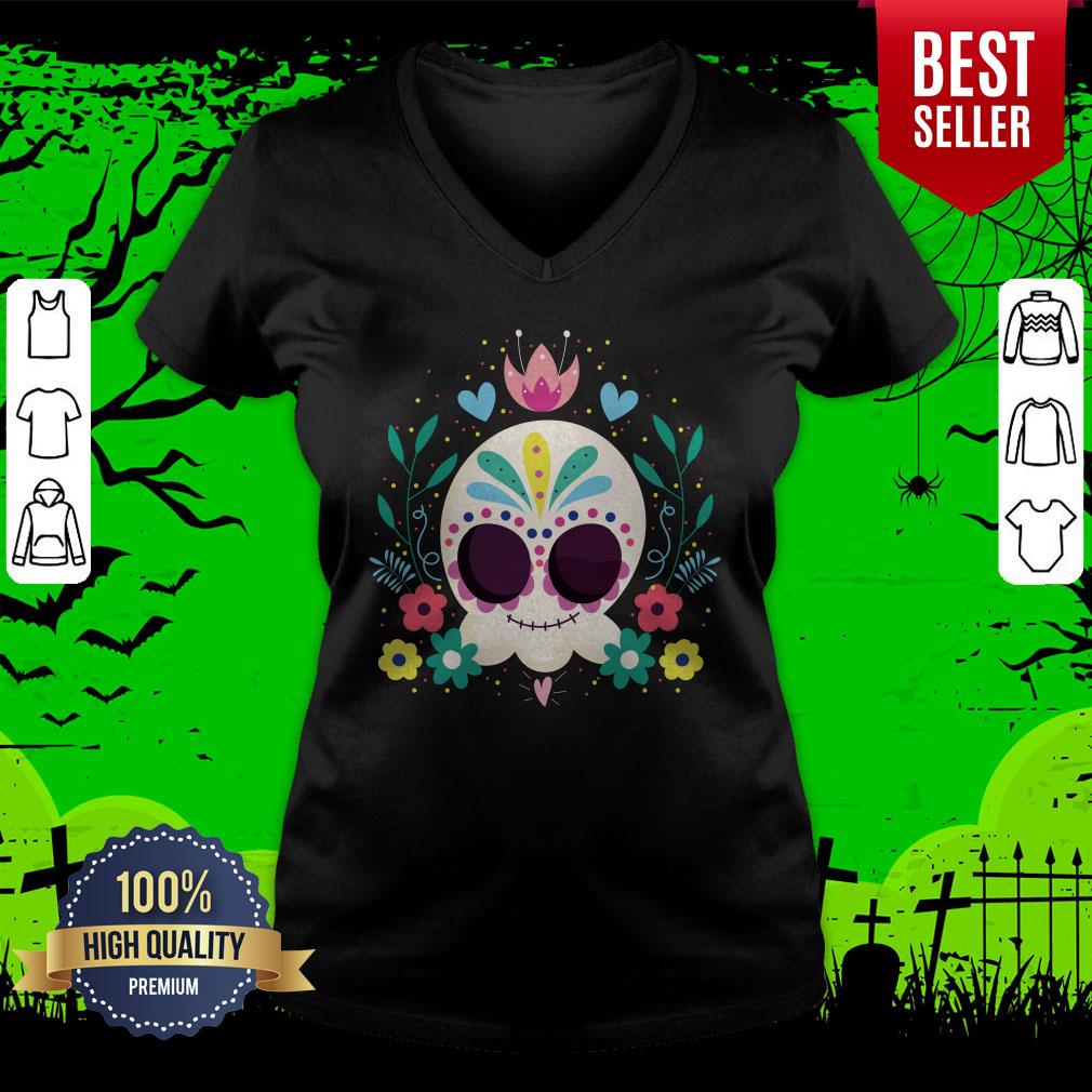 Sugar Skull Dia De Muertos Day Of The Dead Shirt - Image 4
