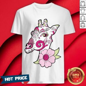 Sugar Skull Giraffe Day Dead Dia De Los Muertos Shirt