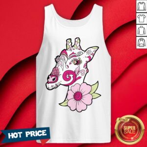 Alternative view of Sugar Skull Giraffe Day Dead Dia De Los Muertos Shirt
