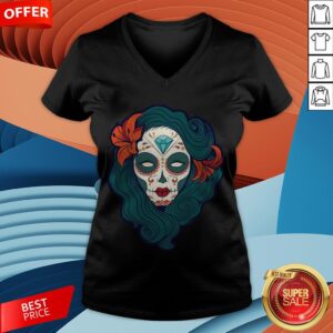 Alternative view of Sugar Skull Girl Day Of The Dead Dia De Muertos Shirt