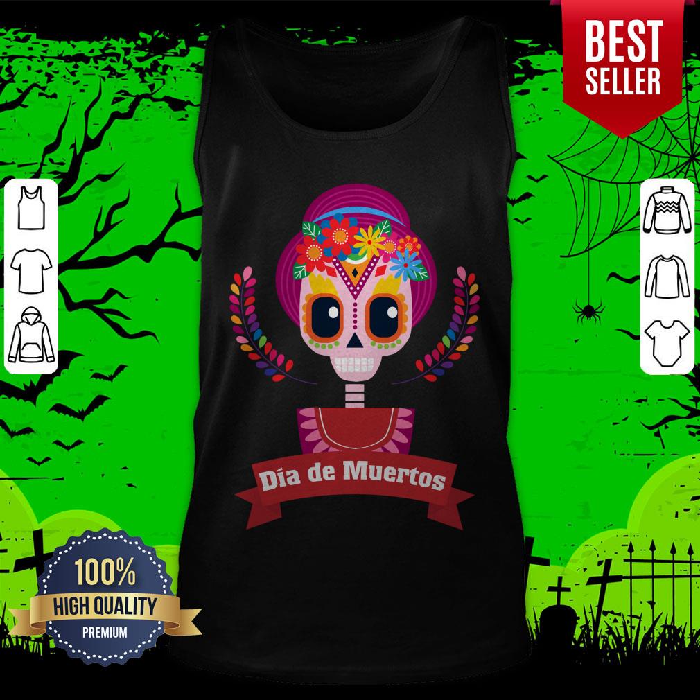 Sugar Skull Girl Dia De Muertos Day Dead Shirt - Image 5