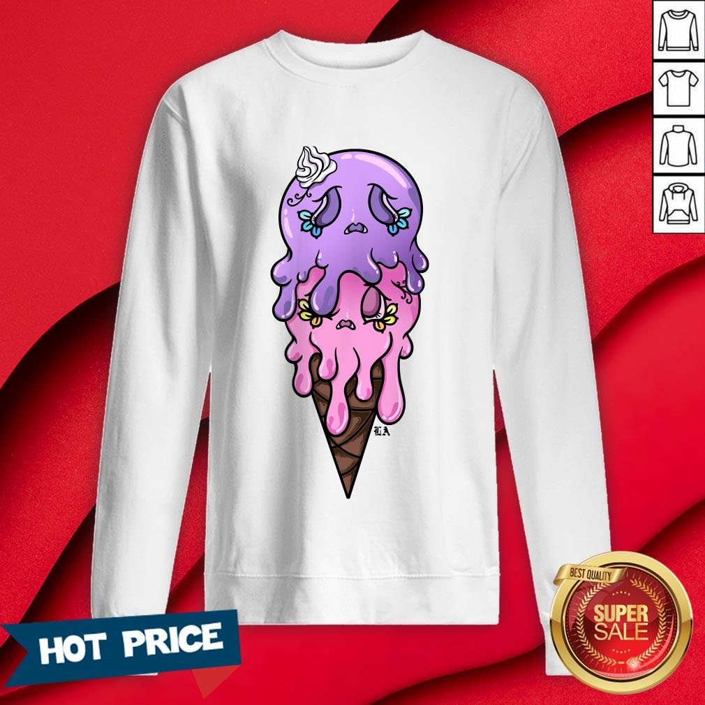 Sugar Skull Ice Cream Double Shirt - Image 4