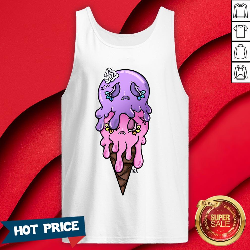 Sugar Skull Ice Cream Double Shirt - Image 2