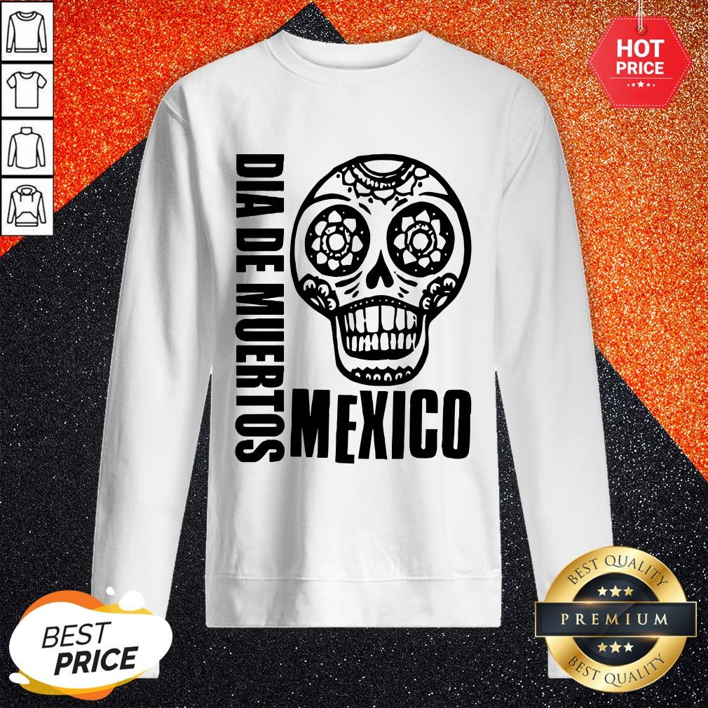 Sugar Skull In Mexican Dia De Los Muertos Day Of Dead Shirt - Image 4
