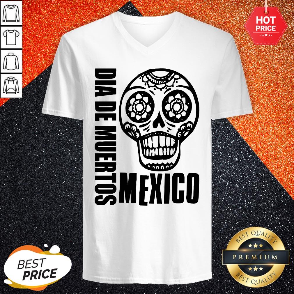 Sugar Skull In Mexican Dia De Los Muertos Day Of Dead Shirt - Image 2