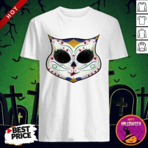Sugar Skull Kitty Dia De Los Muertos Mexican Holiday Shirt