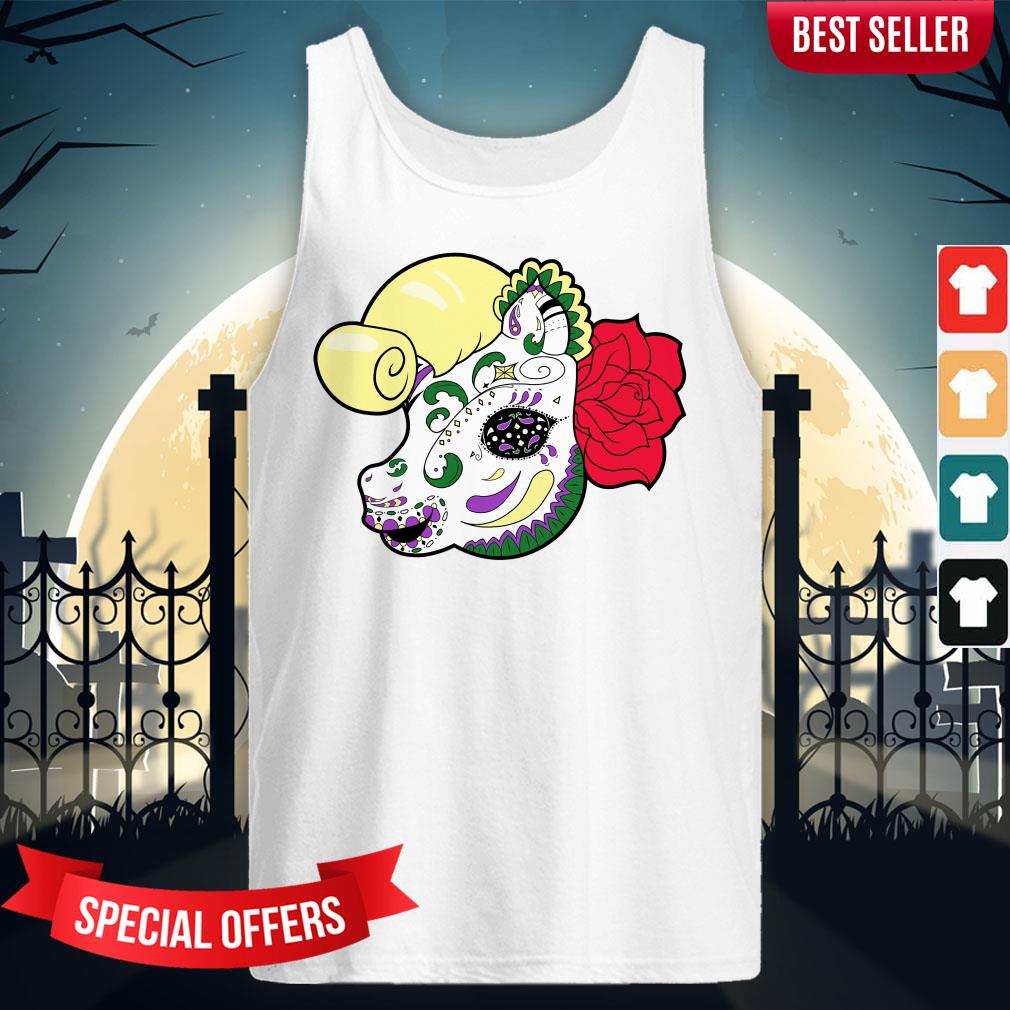 Sugar Skull Pony Day Of Dead Dia De Muertos Shirt - Image 3