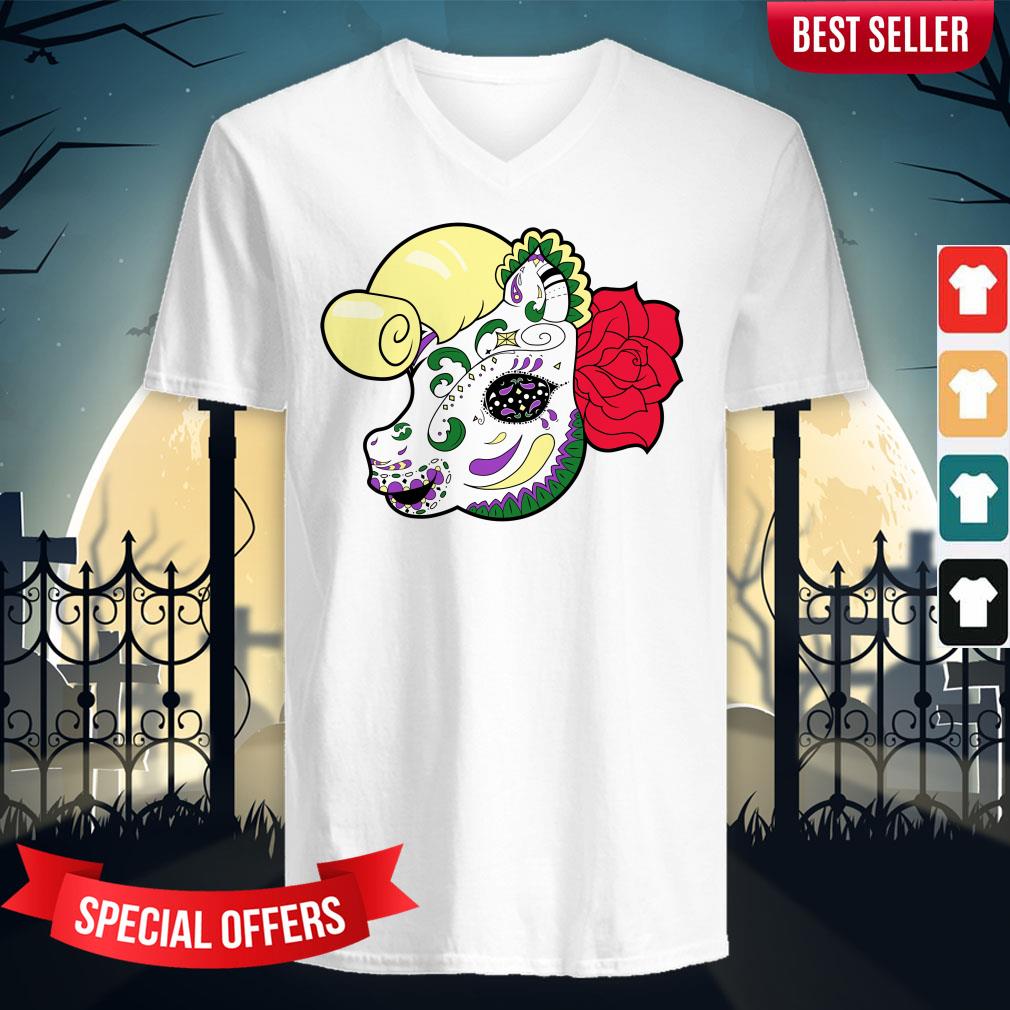 Sugar Skull Pony Day Of Dead Dia De Muertos Shirt - Image 2
