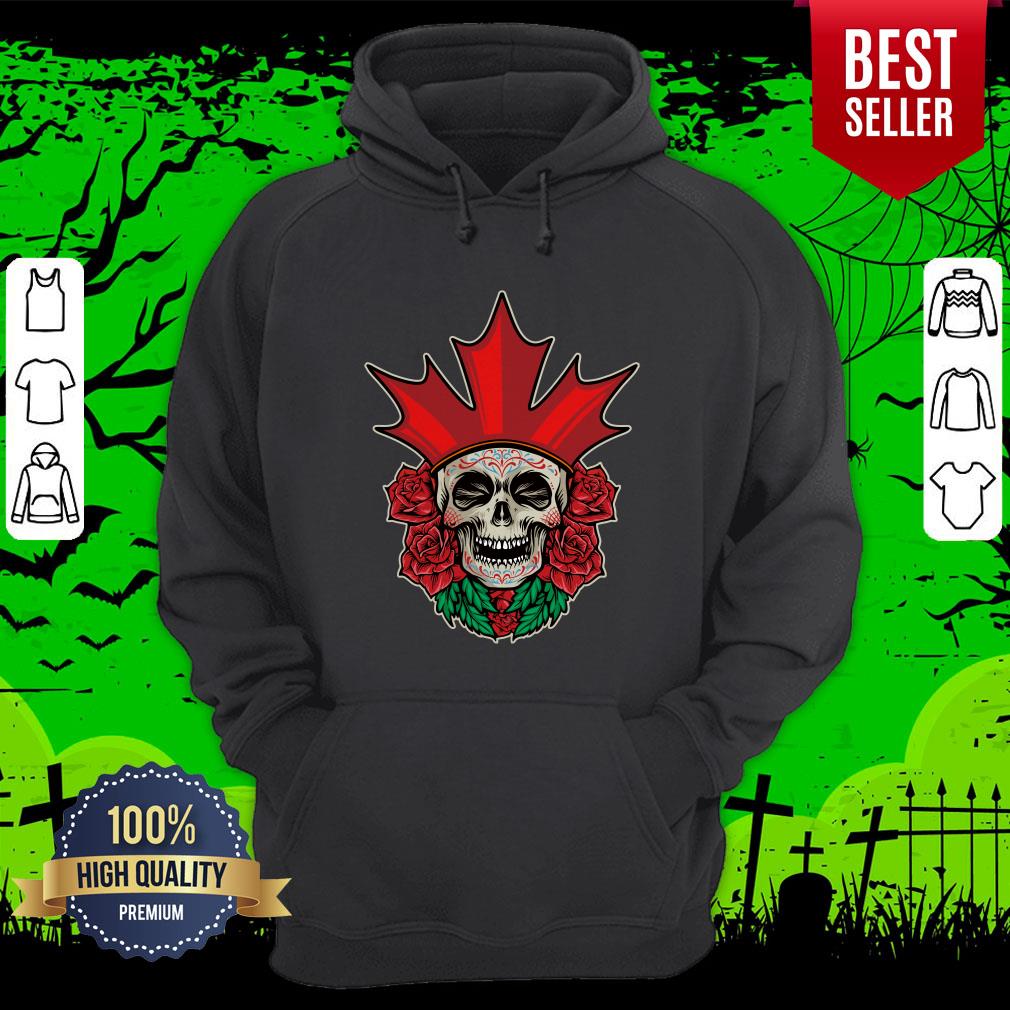 Sugar Skull Rose Dia De Muertos Day Of Dead Shirt - Image 3