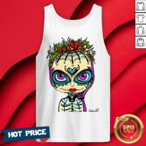 Alternative view of Sugar Skull Rose Girl Day Of The Dead Muertos Shirt
