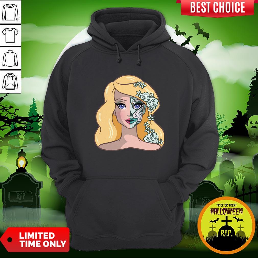 Sugar Skull Swan Princess Day Of The Dead Shirt - Image 5
