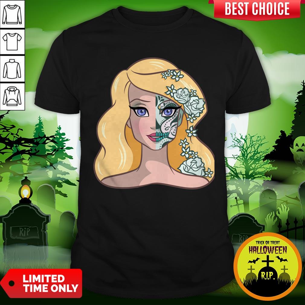 Sugar Skull Swan Princess Day Of The Dead Shirt