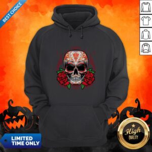 Alternative view of Sugar Skull With Rose Day Of The Dead Shirt