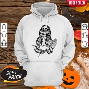 Alternative view of Sugar Skull Woman Day Of The Dead Muertos Shirt
