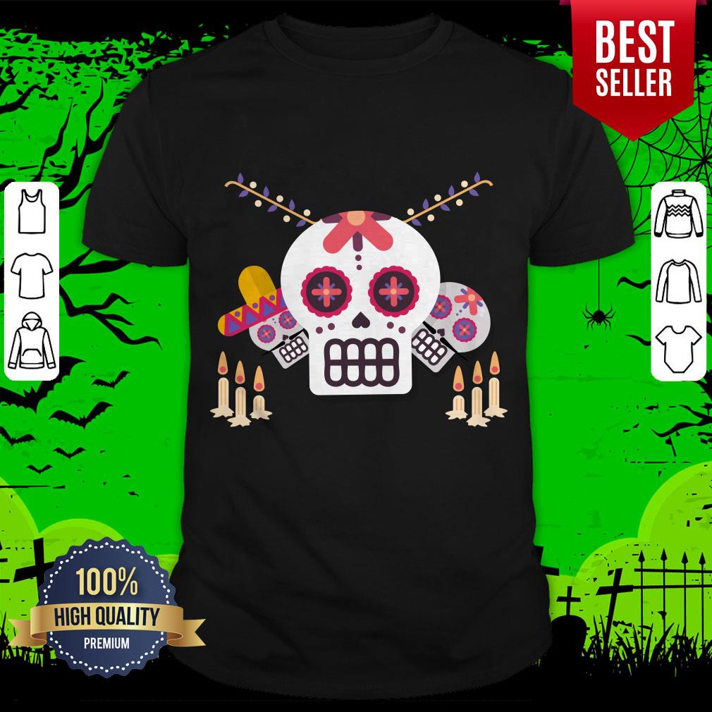 Sugar Skulls Day Of Dead Mexican Holiday Shirt
