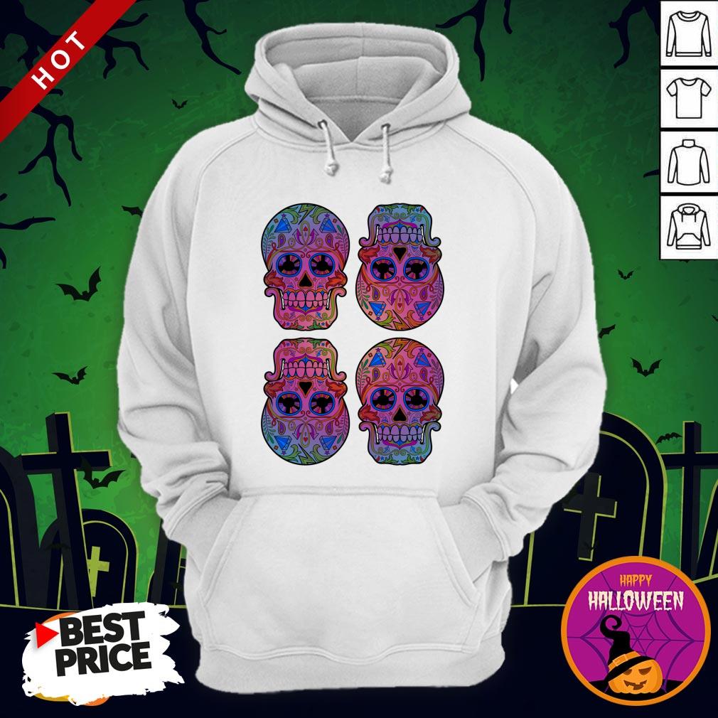 Sugar Skulls Day Of The Dead Mexican Holiday Shirt - Image 5
