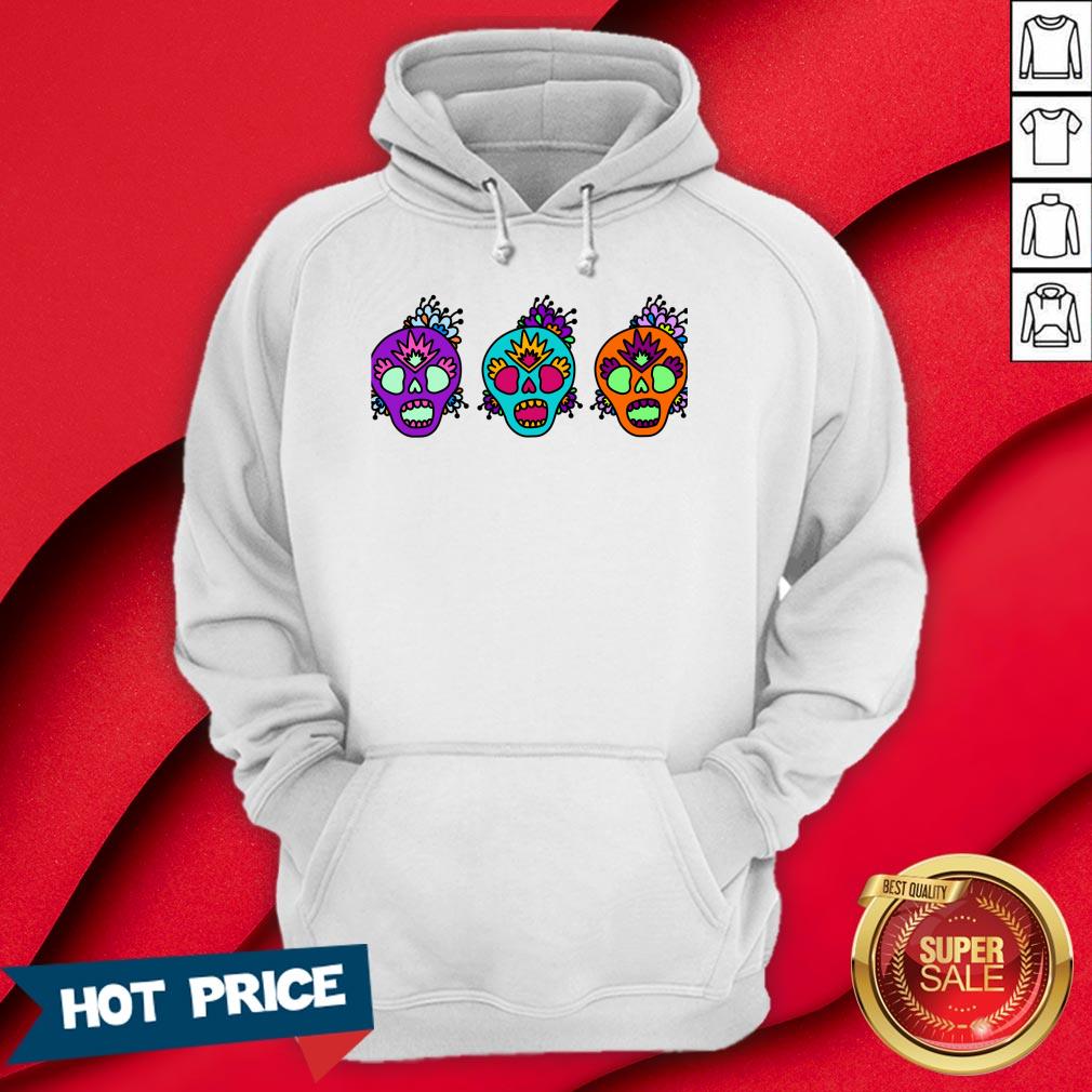 Sugar Skulls Day Of The Dead Muertos Shirt - Image 5