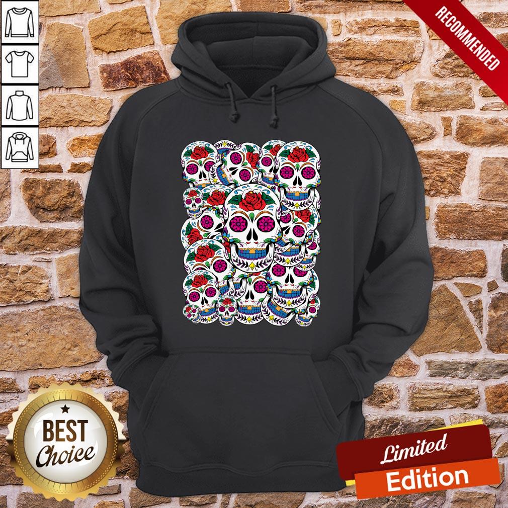 Sugar Skulls Galore Day Of The Dead Shirt - Image 5