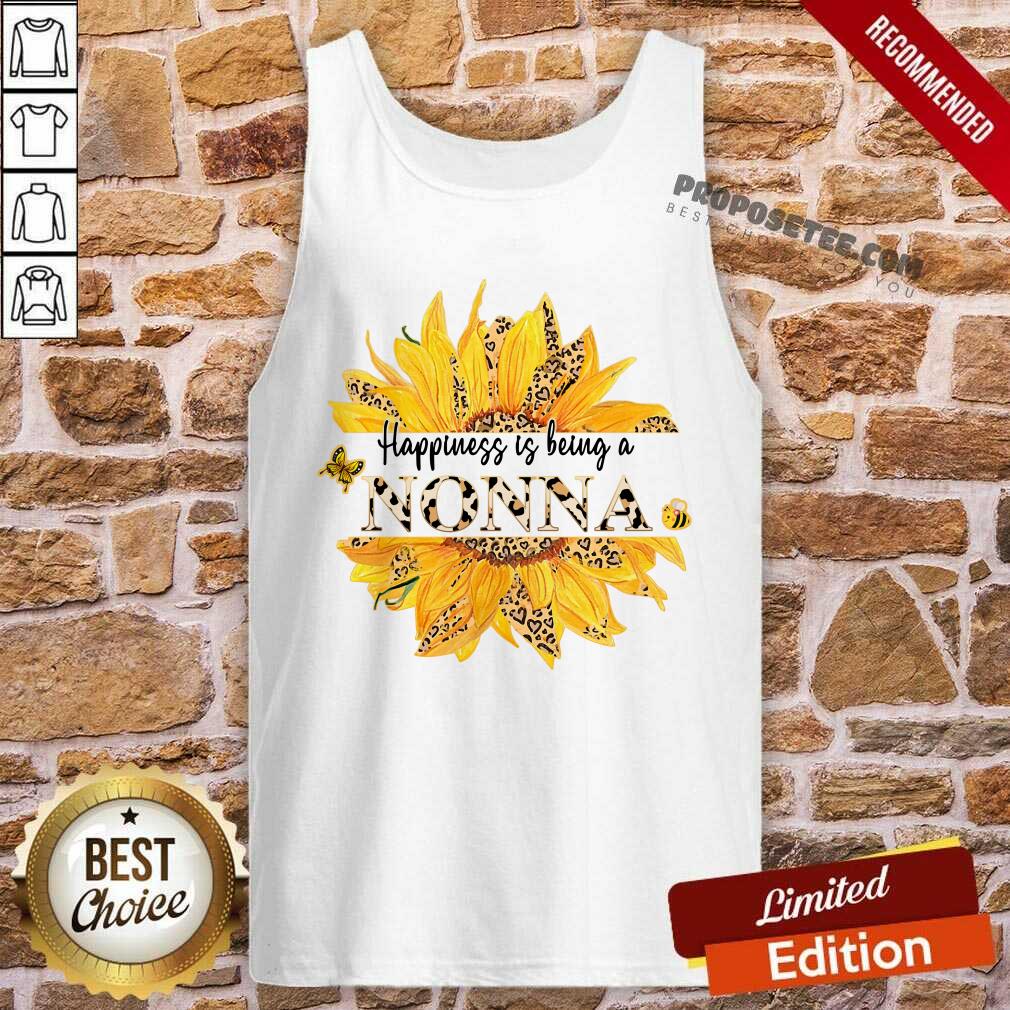 Sunflower Leopard Happiness Is Being A Nonna Shirt - Image 4