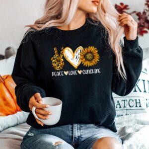 Alternative view of Sunflower Peace Love Sunshine Sunflower Shirt