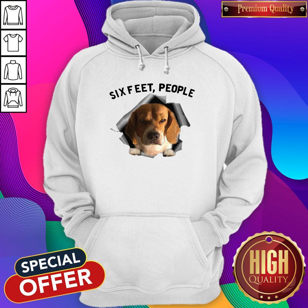 Super Nice Angry Beagle Six Feet People Shirt - Image 5