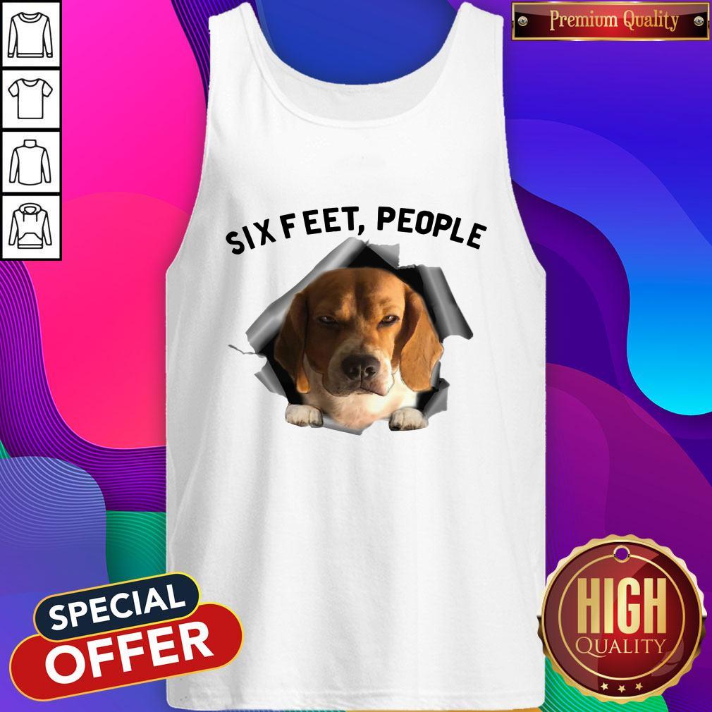 Super Nice Angry Beagle Six Feet People Shirt - Image 3