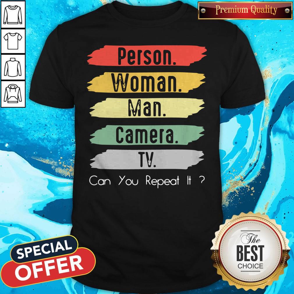 Super Nice Us Person Woman Man Camera TV Funny Trump Shirt