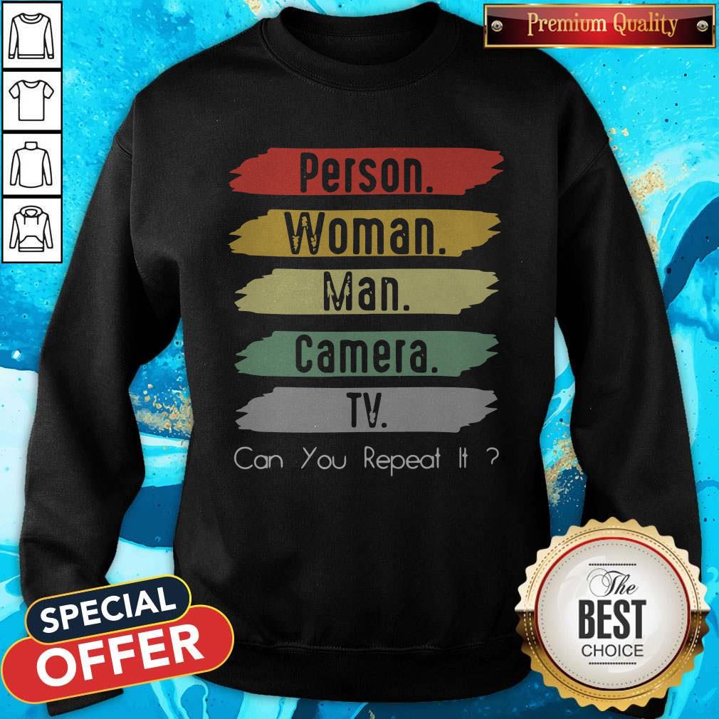 Super Nice Us Person Woman Man Camera TV Funny Trump Shirt - Image 4