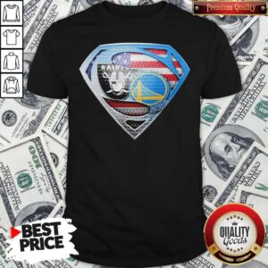 Superman Golden State Warriors And Oakland Raiders Shirt