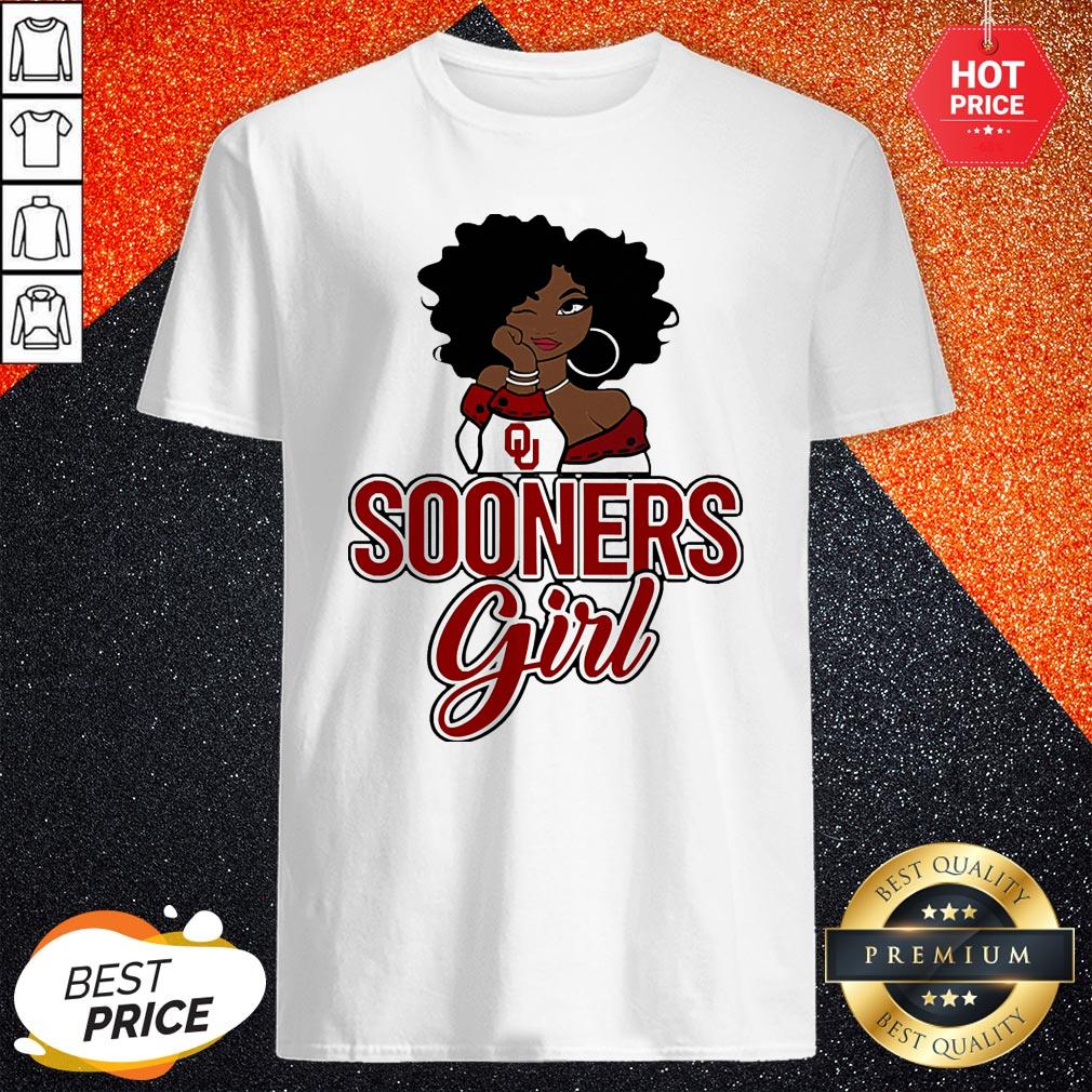Supper Black Girl Oklahoma Sooners Girl Shirt