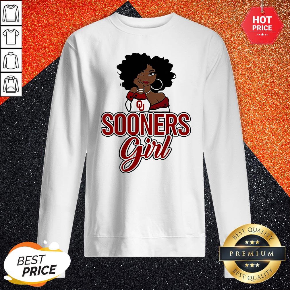 Supper Black Girl Oklahoma Sooners Girl Shirt - Image 4