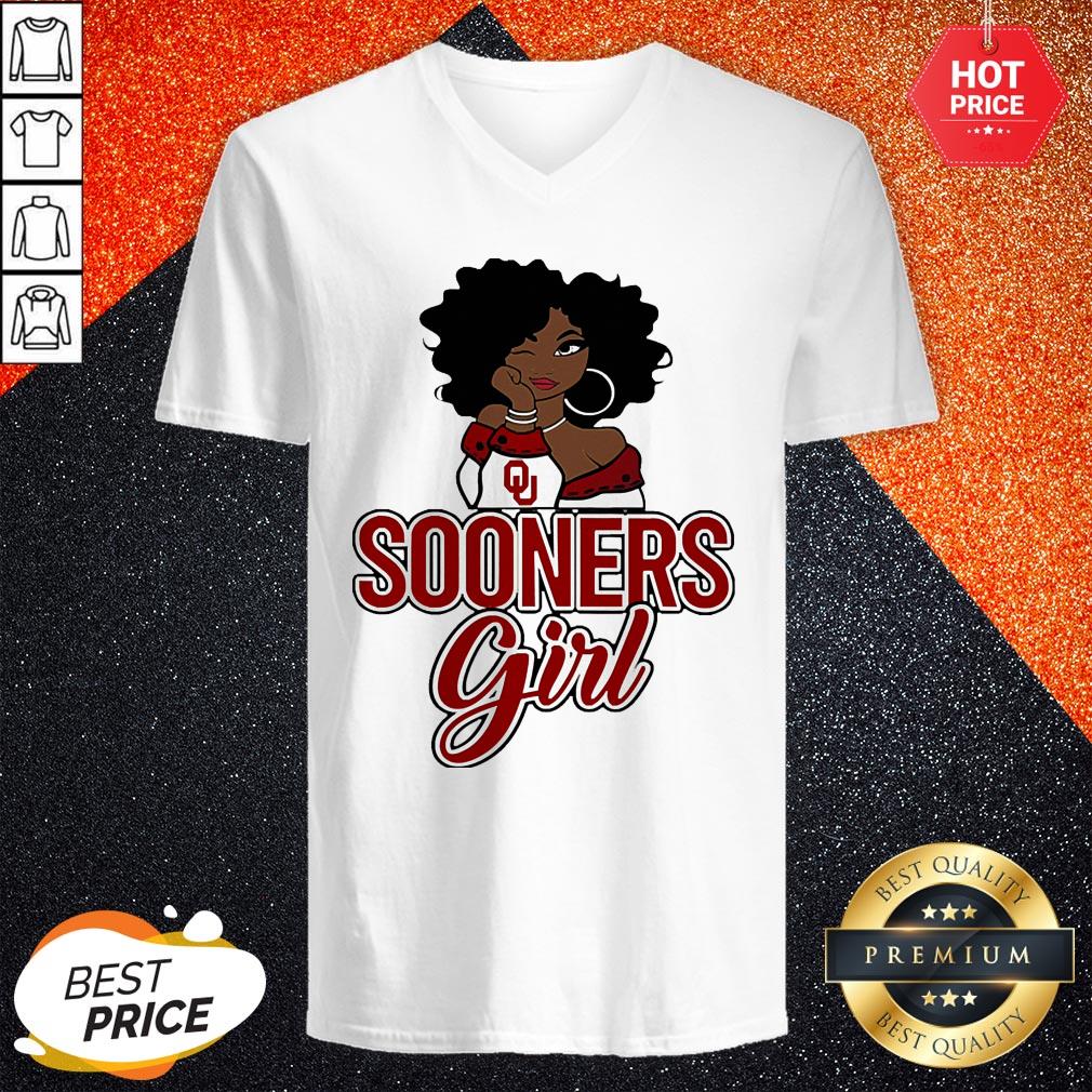 Supper Black Girl Oklahoma Sooners Girl Shirt - Image 2