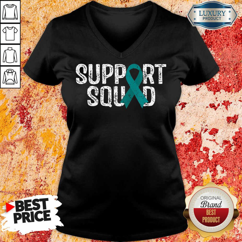 Support Squad Ovarian Cancer Awareness Shirt - Image 2