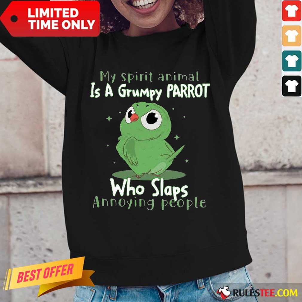 Surprise Spirit Animal Grumpy Parrot Shirt - Image 5
