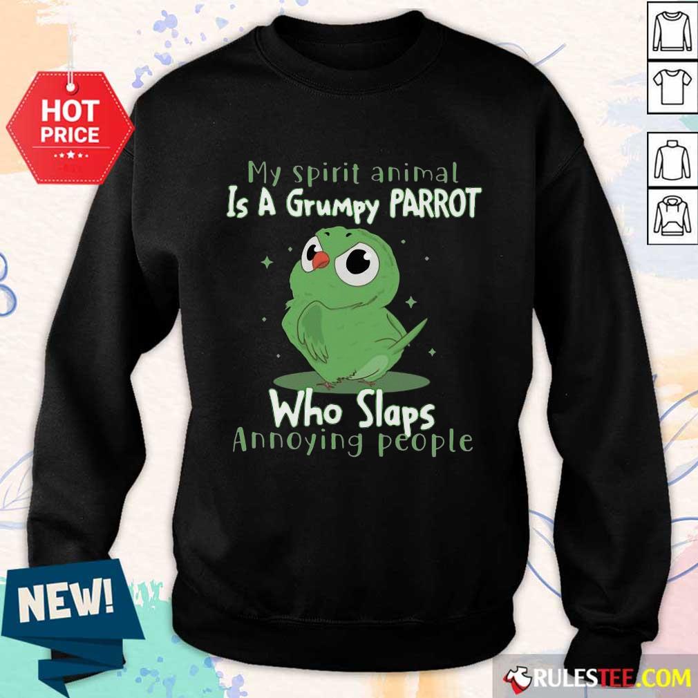 Surprise Spirit Animal Grumpy Parrot Shirt - Image 4