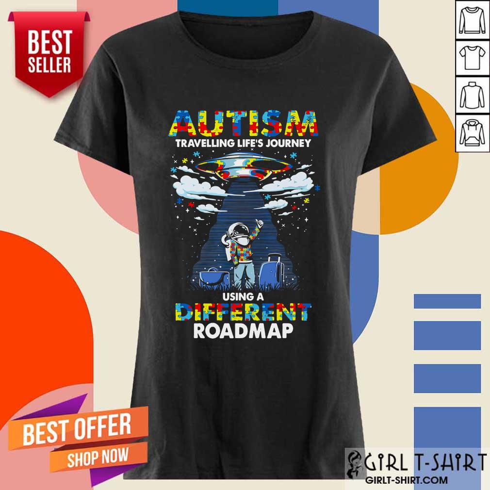 Surprised Autism Using A Different Roadmap Shirt - Image 2