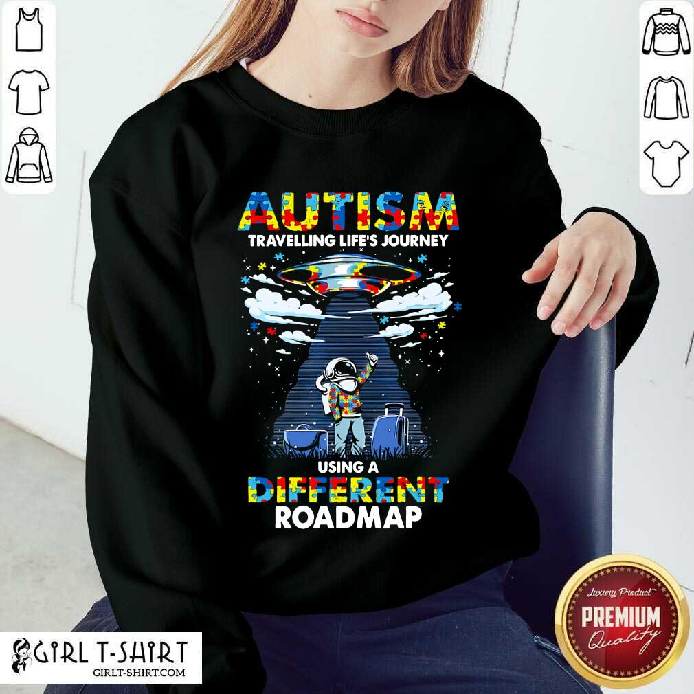 Surprised Autism Using A Different Roadmap Shirt - Image 4