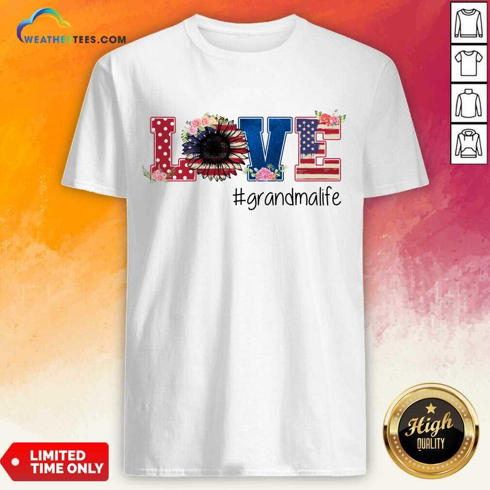 Surprised Love Grandma American 5 Shirt