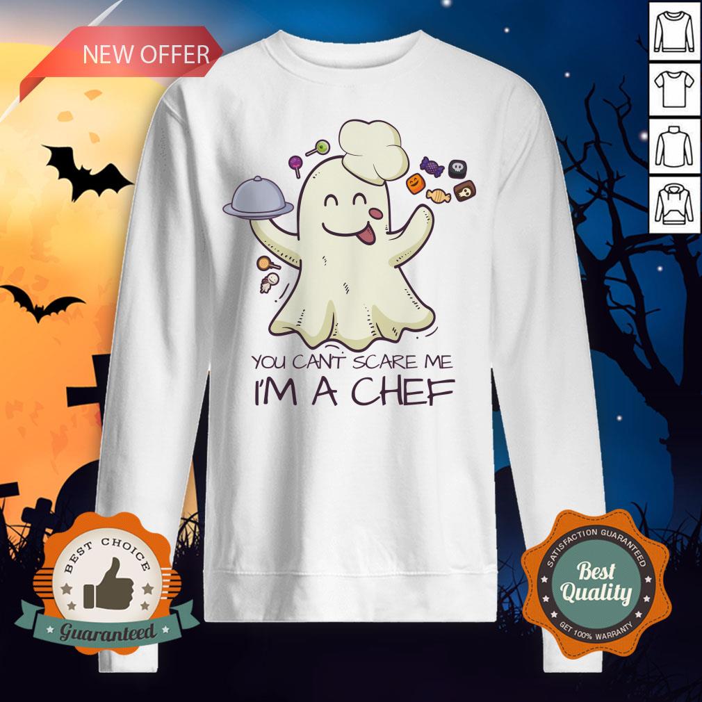 You Can't Scare Me I'm A Chef Boo Halloween Shirt - Image 5