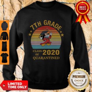 Alternative view of Cute Mickey Mouse 7th Grade Class Of 2020 Quarantined Vintage Shirt
