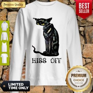 Alternative view of Premium Black Cat Covid Hiss Off Shirt