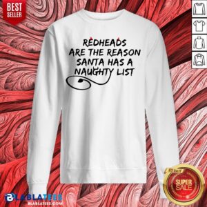 Alternative view of Cool Redheads Are The Reason Santa Has A Naughty List Shirt